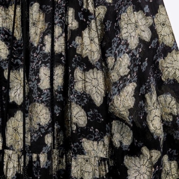 Zara voluminous printed mini dress. - Picture 5 of 7